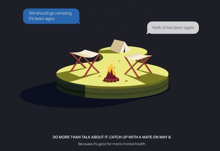 A graphic created by Cummins&Partners to promote the “MayEight” initiative for Movember